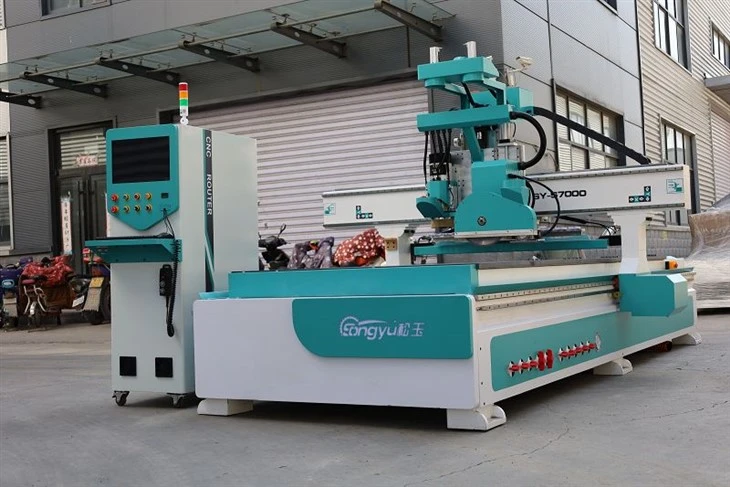 Aluminum Window CNC Double Head Cutting Saw factory